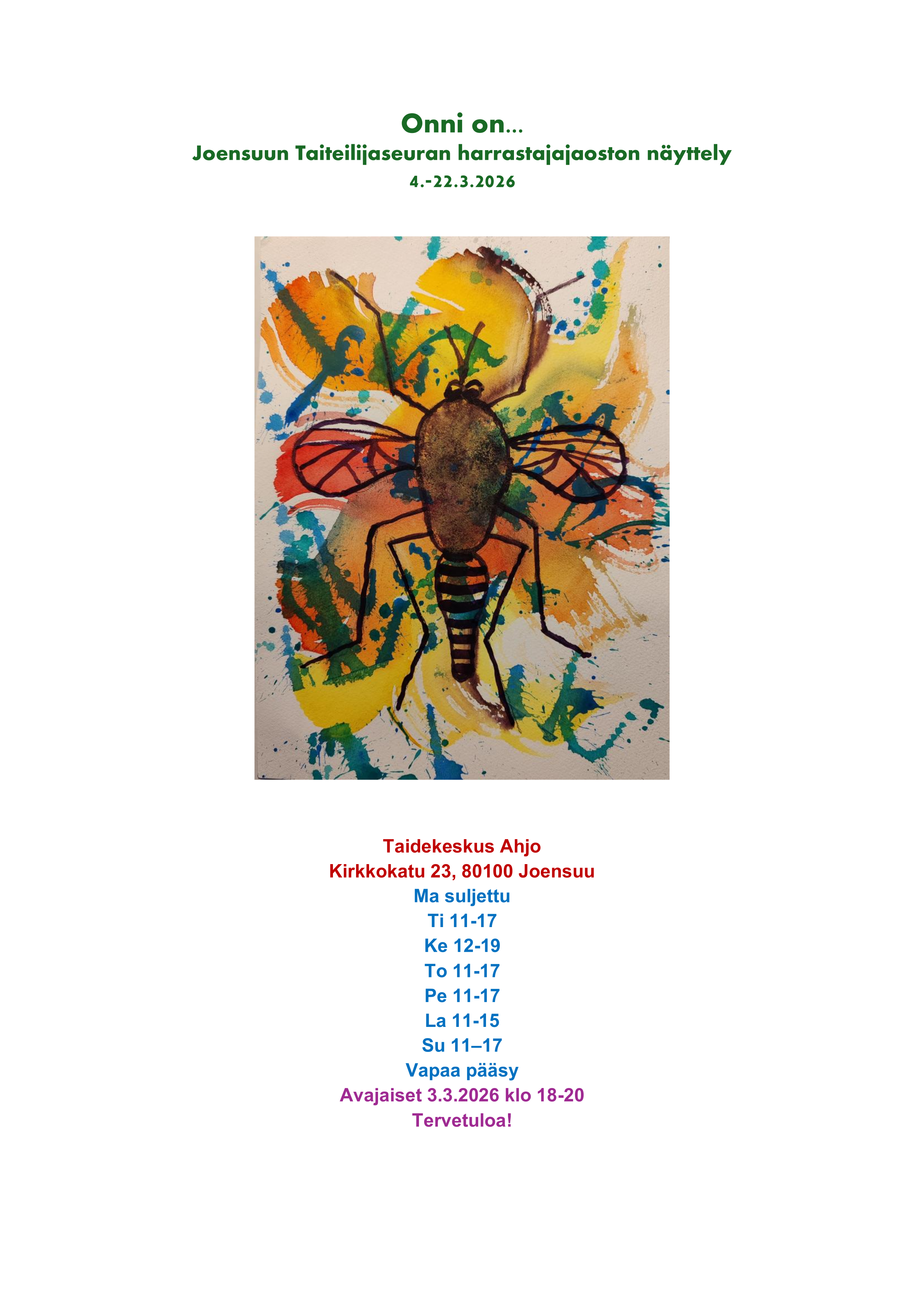 Joensuun taiteilijaseuran harrastajajaosto